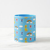 Sesame Pals Rainbow Doodley Pattern Tasse (Zentrum)