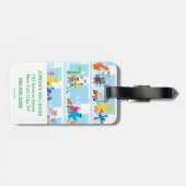 Sesame Pals Spaziergang entlang der Sesamstraße Mu Gepäckanhänger (Rückseite horizontal)