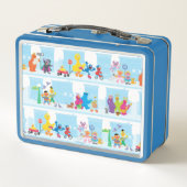 Sesame Pals Spaziergang entlang der Sesamstraße Mu Metall Brotdose (Rückseite)