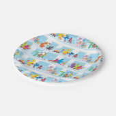 Sesame Pals Spaziergang entlang der Sesamstraße Mu Pappteller (Schrägansicht)