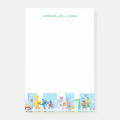 Sesame Pals Spaziergang entlang der Sesamstraße Mu Post-it Klebezettel (Vorderseite)