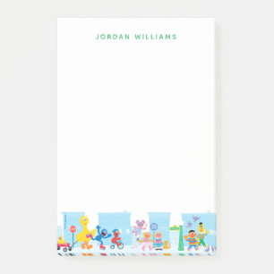 Sesame Pals Spaziergang entlang der Sesamstraße Mu Post-it Klebezettel