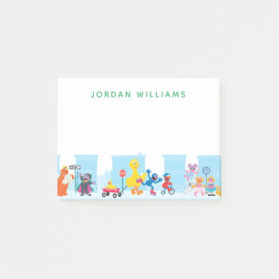 Sesame Pals Spaziergang entlang der Sesamstraße Mu Post-it Klebezettel