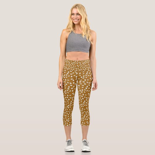 Sesame Seed Bun Capri Leggings (Vorderseite)