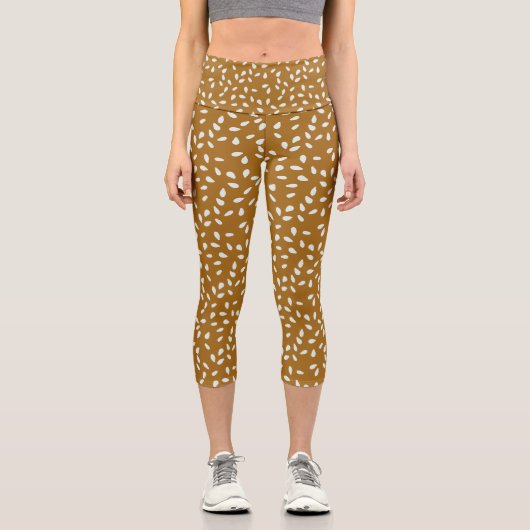 Sesame Seed Bun Capri Leggings (Vorderseite)