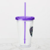 Sesame Sesame | Count von Count Doodle Heart Acryltrinkbecher (Rechts)