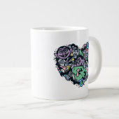 Sesame Sesame | Count von Count Doodle Heart Jumbo-Tasse (Vorderseite Rechts)