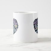 Sesame Sesame | Count von Count Doodle Heart Jumbo-Tasse (Vorderseite)