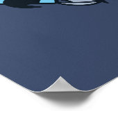 Sesame Sesame | Count von Count Doodle Heart Poster (Ecke)