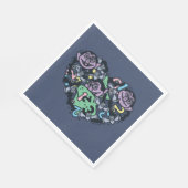 Sesame Sesame | Count von Count Doodle Heart Serviette (Ecke)