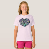 Sesame Sesame | Count von Count Doodle Heart T-Shirt (Vorne ganz)