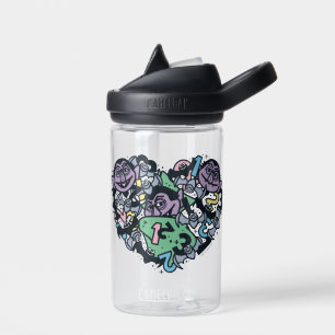 Sesame Sesame Count von Count Doodle Heart Trinkflasche