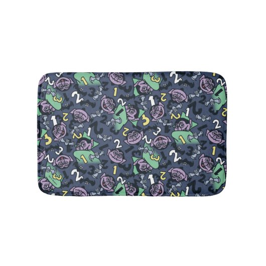 Sesame Sesame | Count von Count Doodle Pattern Badematte (Vorderseite)