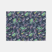 Sesame Sesame | Count von Count Doodle Pattern Fleecedecke (Vorderseite (Horizontal))