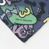 Sesame Sesame | Count von Count Doodle Pattern Fleecedecke (Ecke)