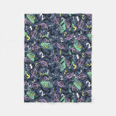 Sesame Sesame | Count von Count Doodle Pattern Fleecedecke (Vorderseite)