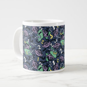Sesame Sesame   Count von Count Doodle Pattern Jumbo-Tasse