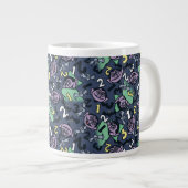 Sesame Sesame | Count von Count Doodle Pattern Jumbo-Tasse (Vorderseite Rechts)