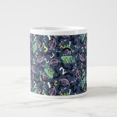 Sesame Sesame | Count von Count Doodle Pattern Jumbo-Tasse (Vorderseite)