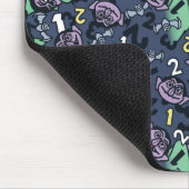 Sesame Sesame | Count von Count Doodle Pattern Mousepad (Ecke)