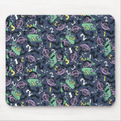 Sesame Sesame | Count von Count Doodle Pattern Mousepad (Vorne)