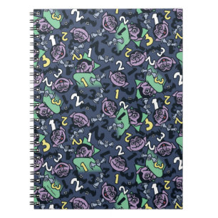 Sesame Sesame Count von Count Doodle Pattern Notizblock