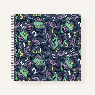 Sesame Sesame Count von Count Doodle Pattern Notizblock