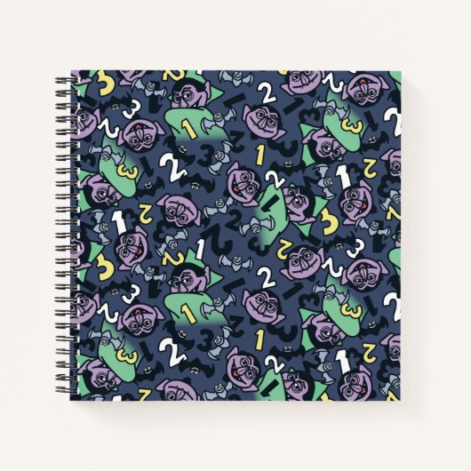 Sesame Sesame | Count von Count Doodle Pattern Notizblock (Vorderseite)