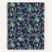 Sesame Sesame | Count von Count Doodle Pattern Notizblock (Vorderseite)