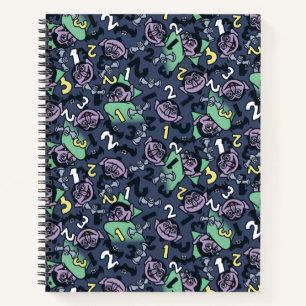 Sesame Sesame Count von Count Doodle Pattern Notizblock