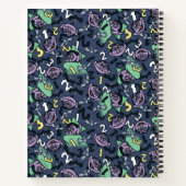 Sesame Sesame | Count von Count Doodle Pattern Notizblock (Rückseite)