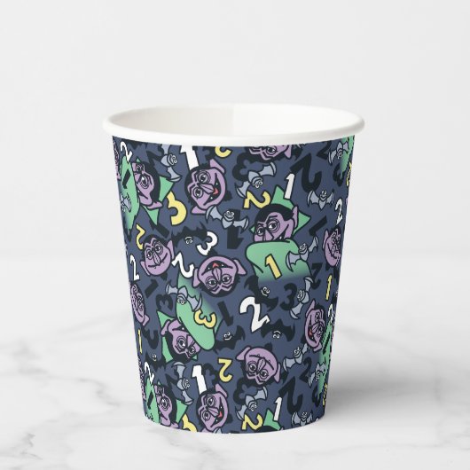 Sesame Sesame | Count von Count Doodle Pattern Pappbecher (Links)
