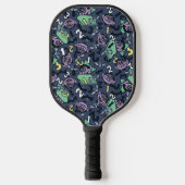Sesame Sesame | Count von Count Doodle Pattern Pickleball Schläger (Vorderseite)