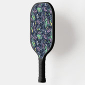 Sesame Sesame | Count von Count Doodle Pattern Pickleball Schläger (Links)