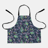 Sesame Sesame | Count von Count Doodle Pattern Schürze (Vorderseite)