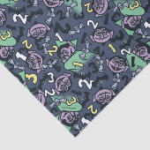 Sesame Sesame | Count von Count Doodle Pattern Seidenpapier (Ausschnitt)