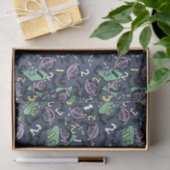 Sesame Sesame | Count von Count Doodle Pattern Seidenpapier (Geschenk)
