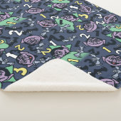 Sesame Sesame | Count von Count Doodle Pattern Sherpadecke (3/4)