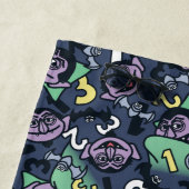 Sesame Sesame | Count von Count Doodle Pattern Strandtuch (Beispiel)