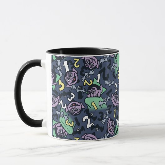 Sesame Sesame | Count von Count Doodle Pattern Tasse (Links)