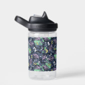 Sesame Sesame | Count von Count Doodle Pattern Trinkflasche (rechts)