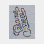 Sesame Sesame | Doodle-Logo Fleecedecke (Vorderseite)