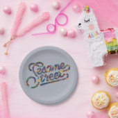 Sesame Sesame | Doodle-Logo Pappteller (Party)