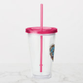 Sesame Sesame | Krümelmonster-Doodle-Herz Acryltrinkbecher (Rechts)