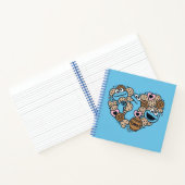 Sesame Sesame | Krümelmonster-Doodle-Herz Notizblock (Innenseite)