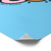 Sesame Sesame | Krümelmonster-Doodle-Herz Poster (Ecke)