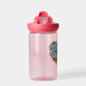 Sesame Sesame | Krümelmonster-Doodle-Herz Trinkflasche (Vorne)