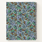 Sesame Sesame | Oscar für das Grouch Muster Notizblock (Rückseite)