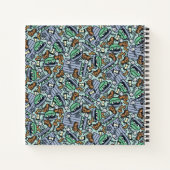 Sesame Sesame | Oscar für das Grouch Muster Notizblock (Rückseite)