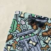 Sesame Sesame | Oscar für das Grouch Muster Strandtuch (Beispiel)